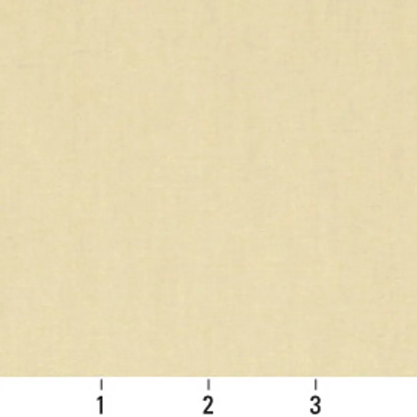 Champagne Gold and Eggnog Plain Denim Upholstery Soil and Stain Resistant Fabric — Scale in inches