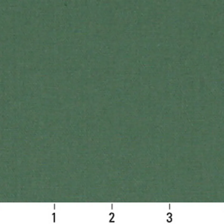 Cypress Dark Green Plain Denim Upholstery Soil and Stain Resistant Fabric — Scale in inches