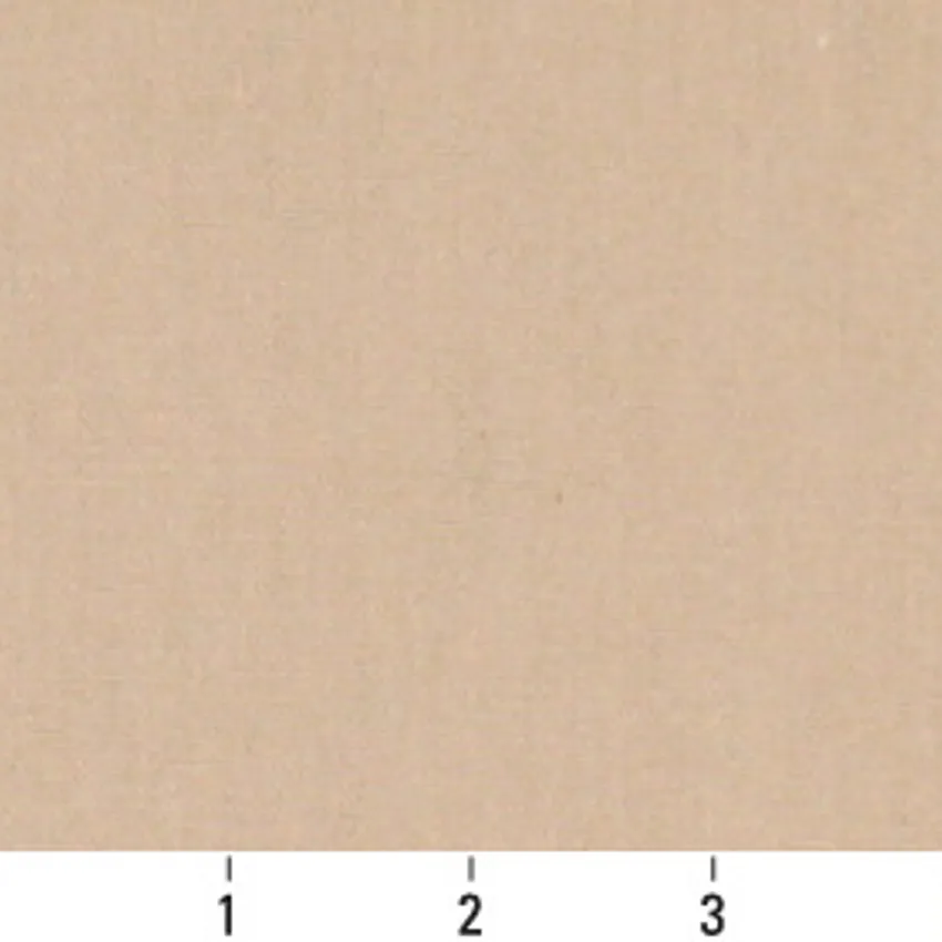 Tan Beige Plain Denim Upholstery Fabric by the Yard — Scale in inches