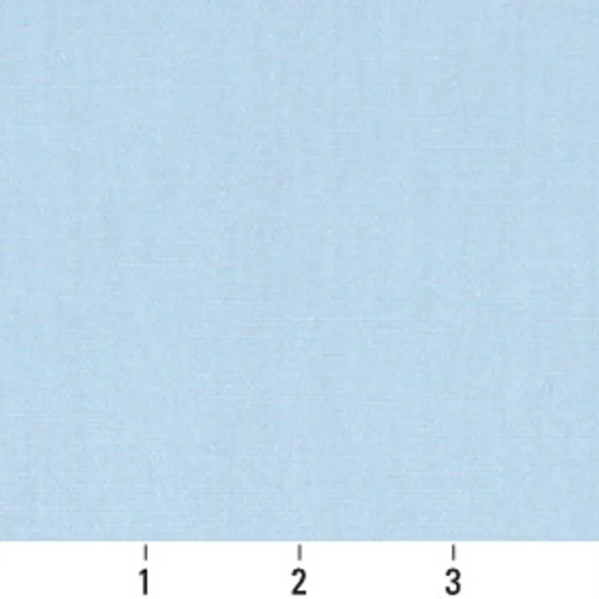 Light Blue Washed Look Plain Denim Upholstery Soil and Stain Resistant Fabric — Scale in inches