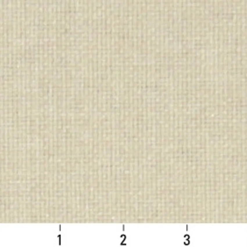 Off White Crean Plain Tweed Stain and Soil Repellent Upholstery Fabric — Scale in inches