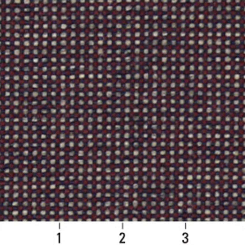 Burgundy Plain Tweed  Upholstery Fabric by the Yard — Scale in inches
