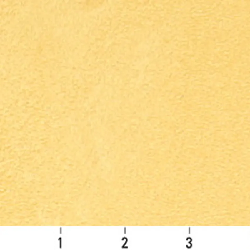 Marigold Gold Plain Microfiber Upholstery Fabric by the Yard — Scale in inches