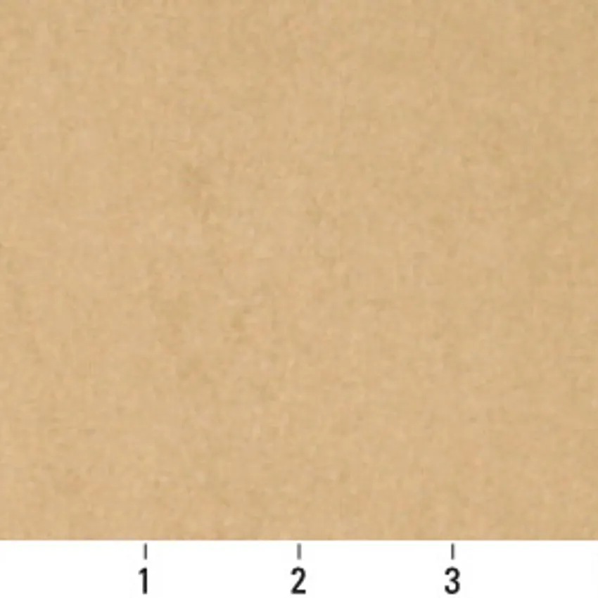 Camel Beige Plain Microfiber Upholstery Fabric by the Yard — Scale in inches