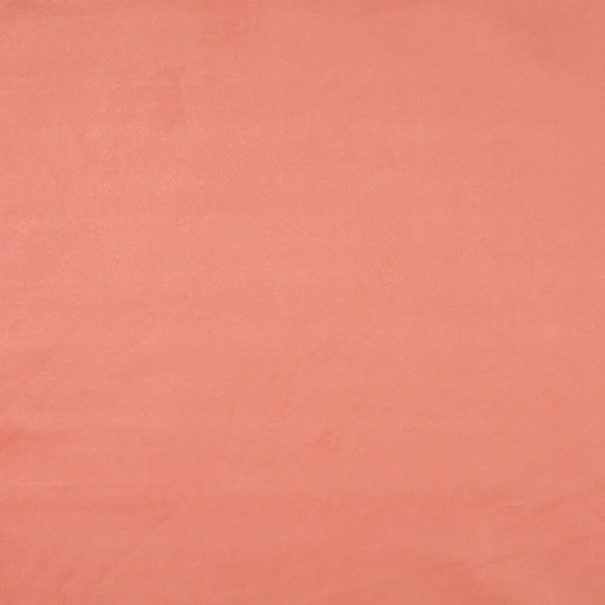 Tea Rose Coral Plain Microfiber Upholstery Fabric by the Yard