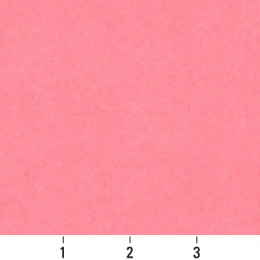 Rose Pink Plain Microfiber Upholstery Fabric by the Yard — Scale in inches