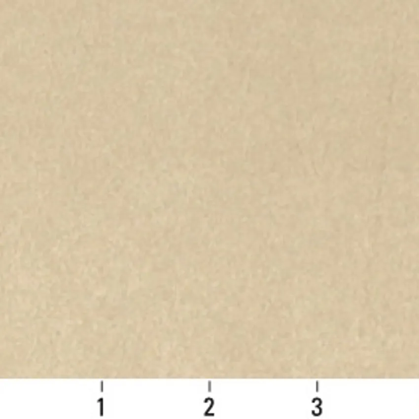 Khaki Beige Plain Microfiber Upholstery Fabric by the Yard — Scale in inches