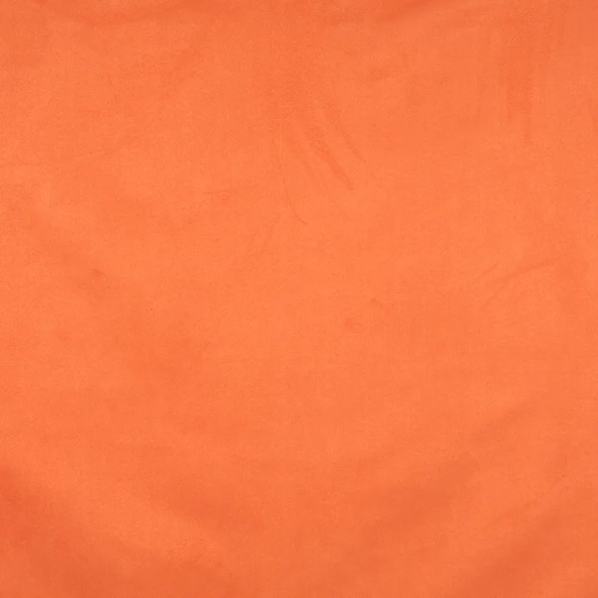 Melon Orange Plain Microfiber Upholstery Fabric by the Yard