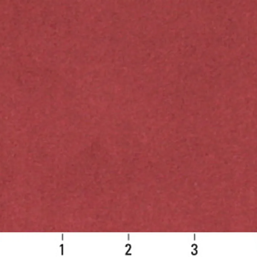 Burgundy Plain Microfiber Upholstery Fabric by the Yard — Scale in inches