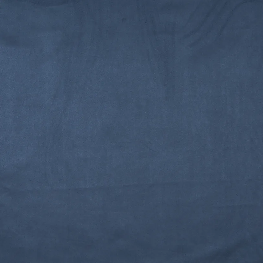Marine Blue Dark Blue Plain Microfiber Upholstery Fabric by the Yard