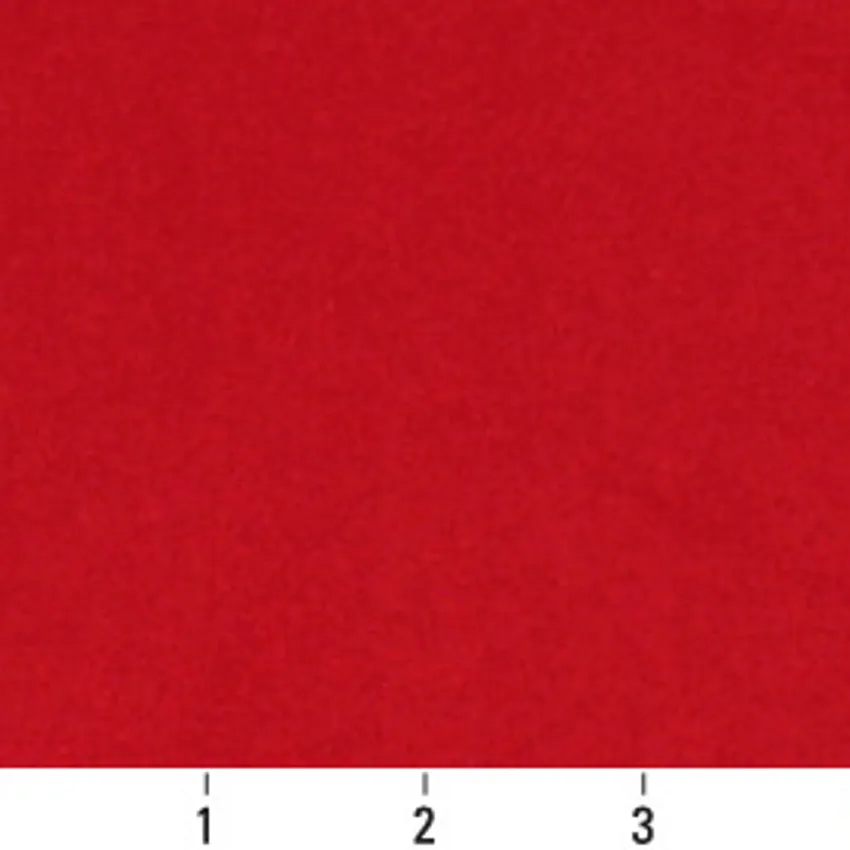 Cardinal Burgundy Plain Microfiber Upholstery Fabric by the Yard — Scale in inches