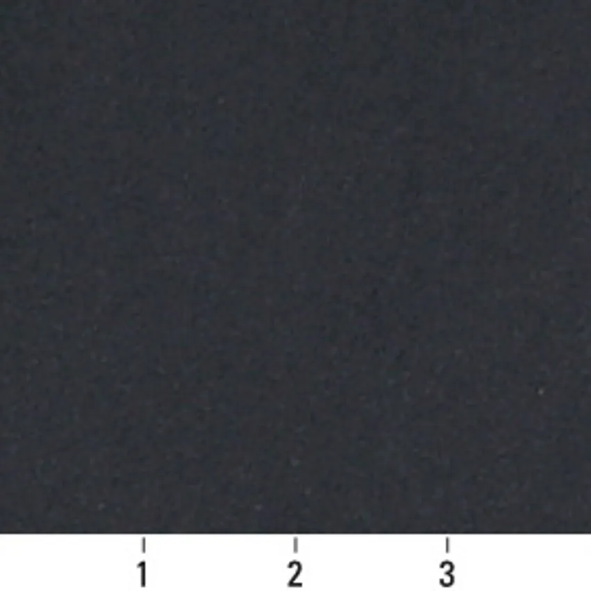 Black Plain Microfiber Upholstery Fabric by the Yard — Scale in inches