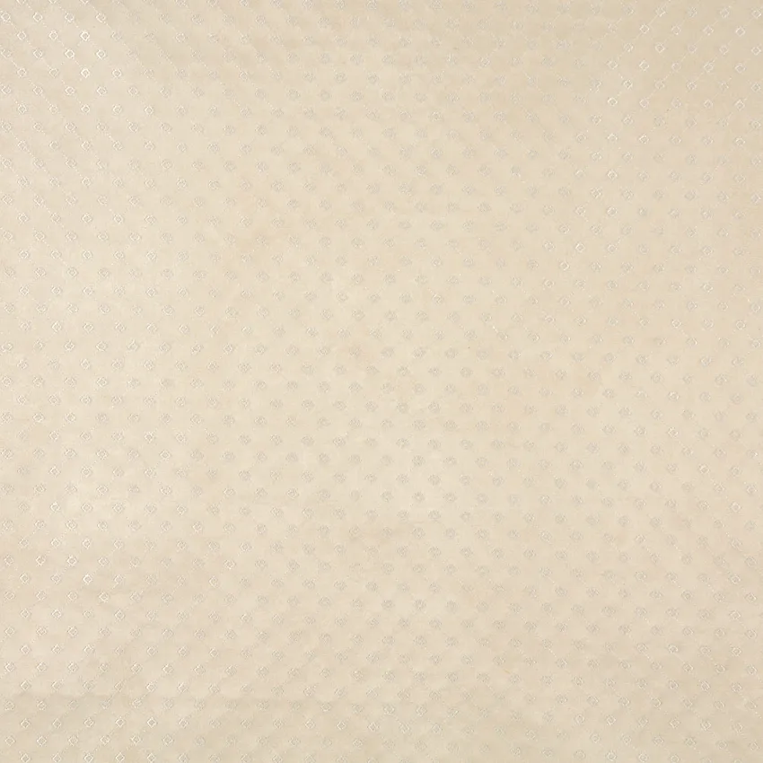 Oyster Diamond White Small Scale Microfiber Upholstery Fabric by the Yard