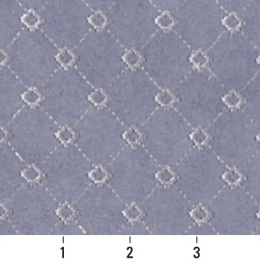 Heather Diamond Dark Blue and Light Blue Small Scale Microfiber Upholstery Fabric by the Yard — Scale in inches