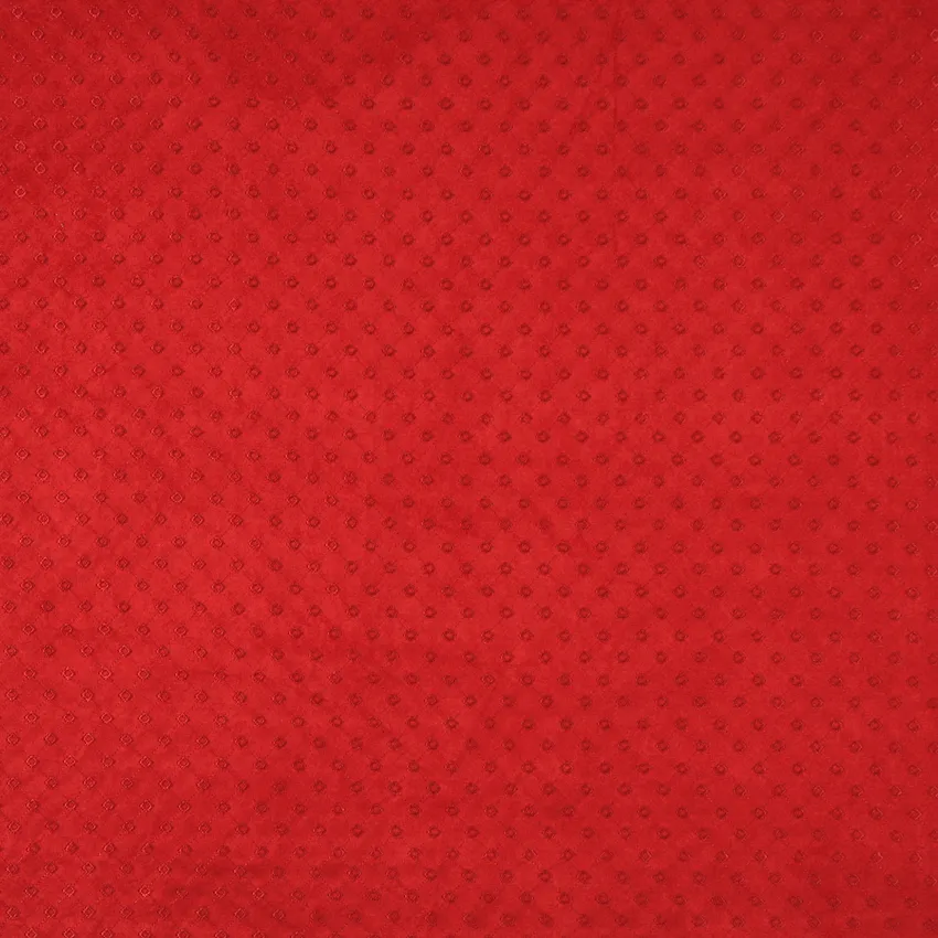 Coral Red Diamond Burgundy Small Scale Microfiber Upholstery Fabric by the Yard