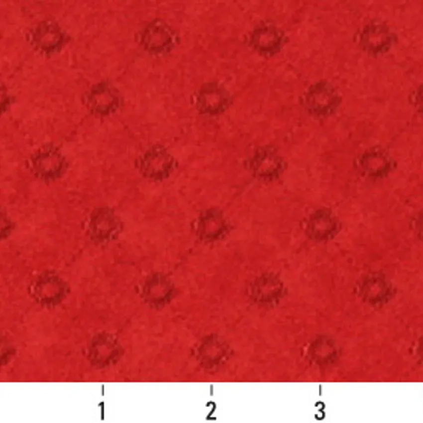 Coral Red Diamond Burgundy Small Scale Microfiber Upholstery Fabric by the Yard — Scale in inches