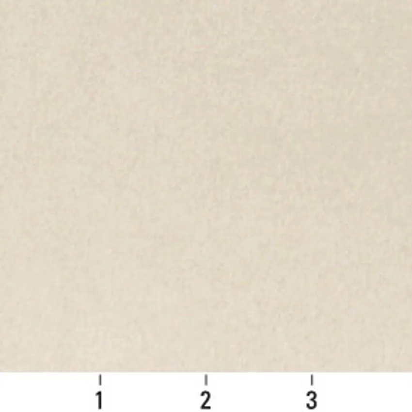Oyster White Plain Microfiber Upholstery Fabric by the Yard — Scale in inches