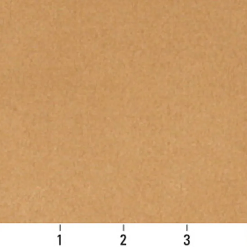 Saddle Beige Plain Microfiber Upholstery Fabric by the Yard — Scale in inches
