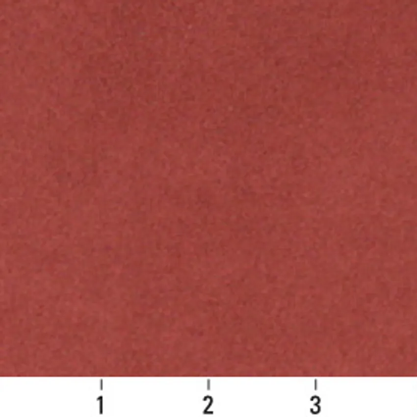 Brandy Burgundy Plain Microfiber Upholstery Fabric by the Yard — Scale in inches