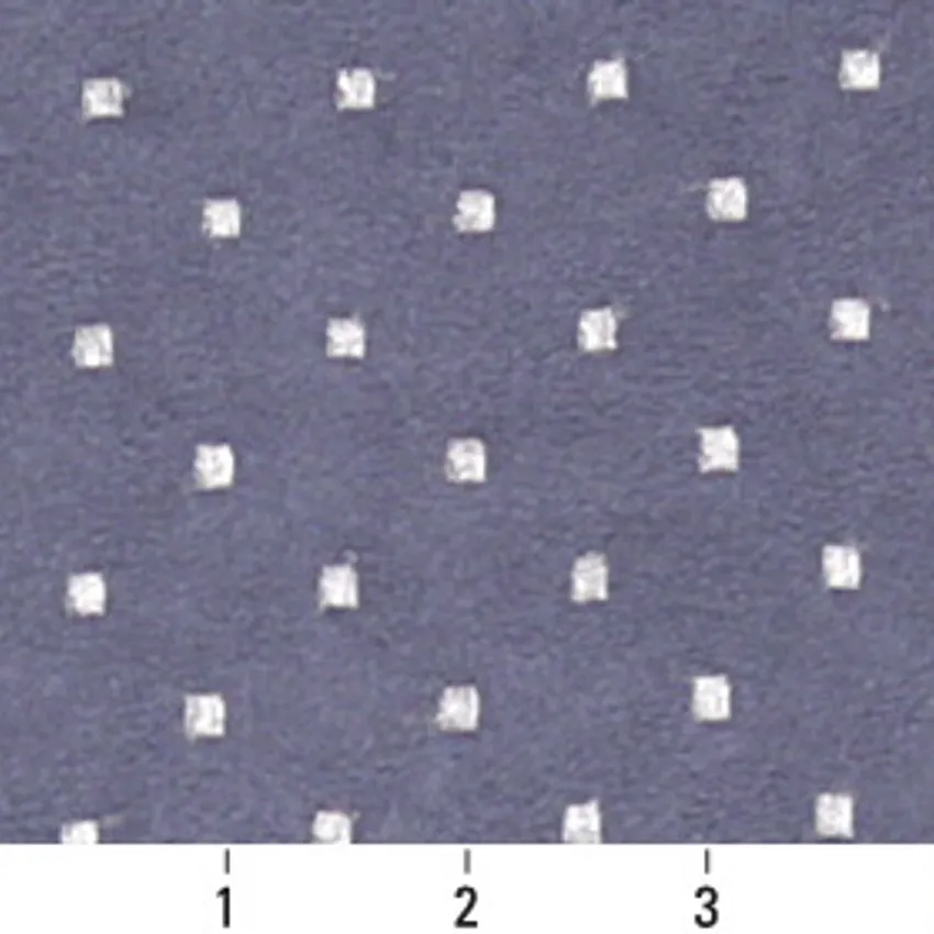Heather Dot Dark Blue and Light Blue Small Scale Microfiber Upholstery Fabric by the Yard — Scale in inches