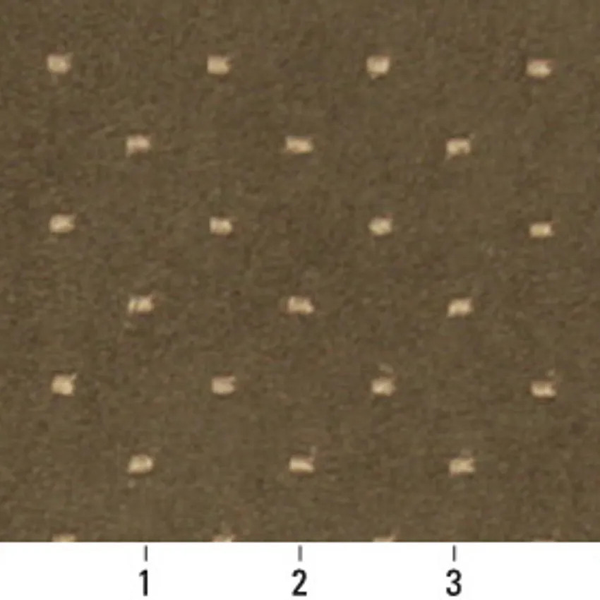 Olive Dot Dark Green Small Scale Microfiber Upholstery Fabric by the Yard — Scale in inches