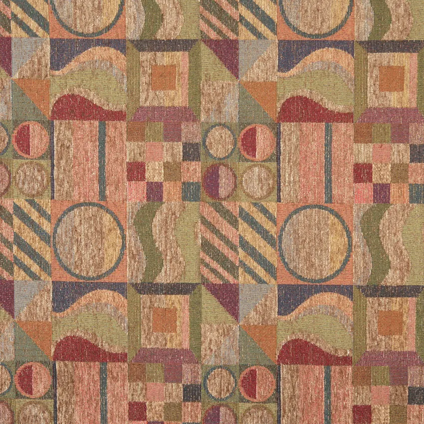 Galaxy Beige and Burgundy Contemporary Chenille  Upholstery Fabric by the Yard