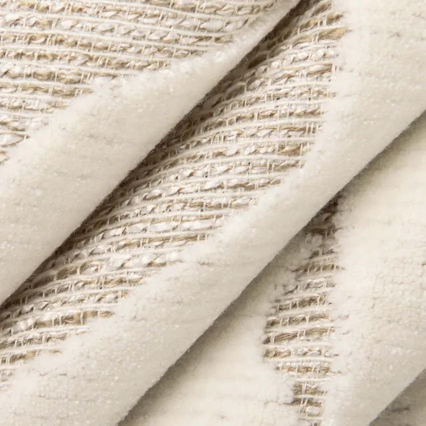 Alani Biscuit Neutral Abstract & Geometric Velvet Upholstery Fabric by the Yard — Upholstery Fabric