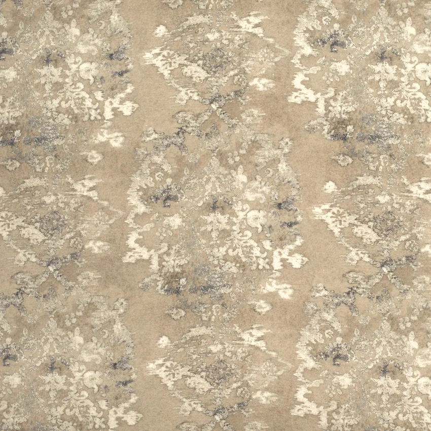 Alice Cappuccino Brown and Neutral Abstract & Geometric Prints Drapery and Upholstery Fabric by the Yard