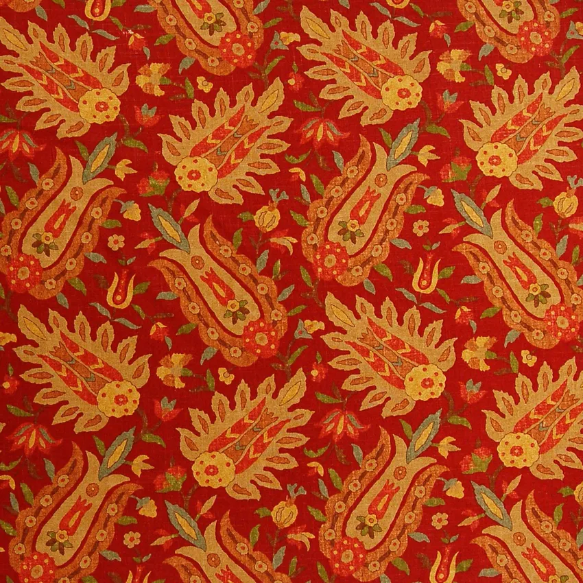 Cinnabar Red Contemporary Upholstery Fabric by the Yard