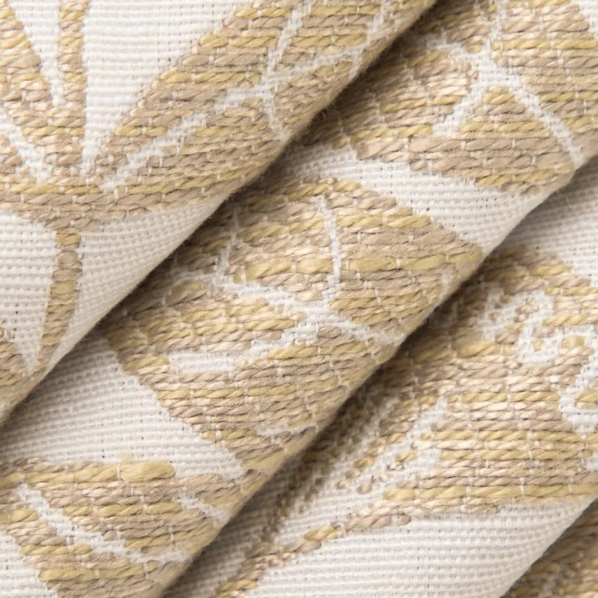 Alma Wheat Neutral Abstract & Geometric Woven Patterns Upholstery Fabric by the Yard — Upholstery Fabric