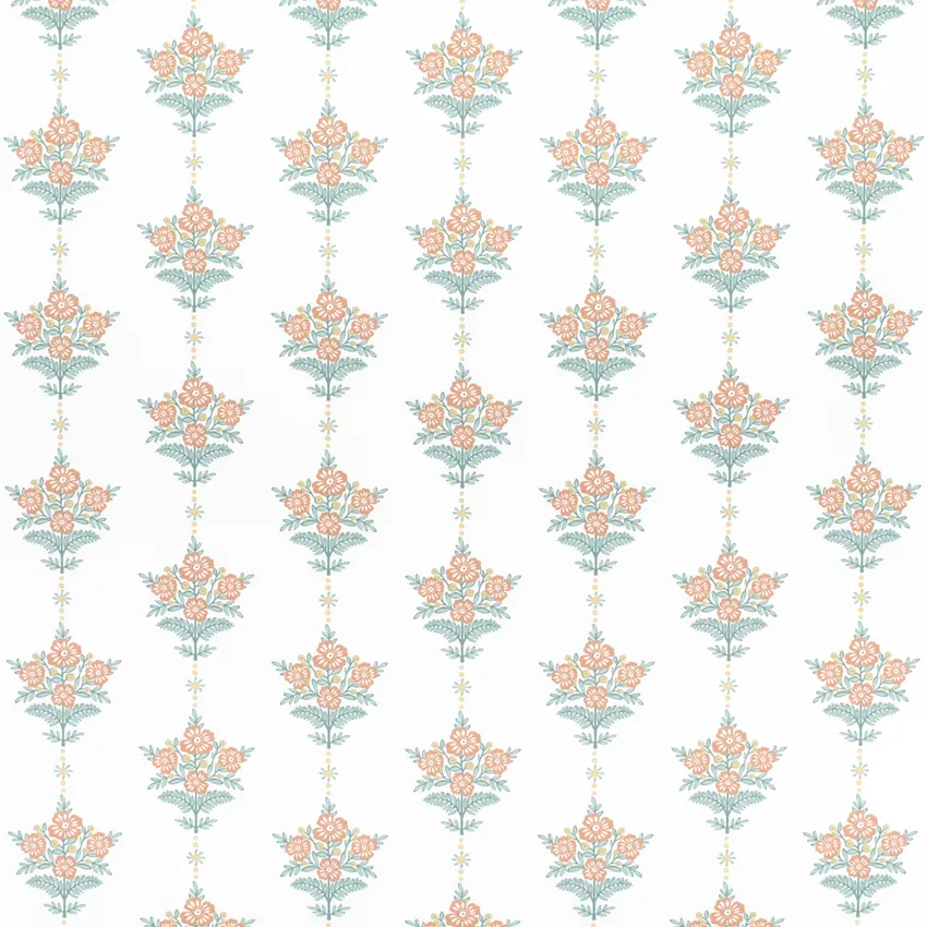 Amanda Dusty Rose Pink Floral Prints Drapery and Upholstery Fabric by the Yard