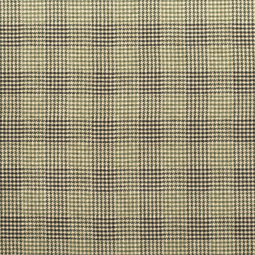 andrea Hunter Green Plaid Chenille Drapery and Upholstery Fabric by the Yard