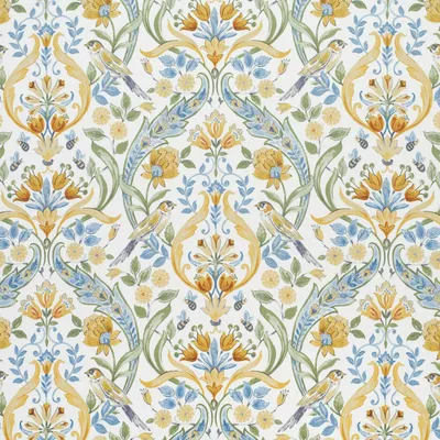 KP564 Annalise Lemon Drapery and Upholstery Fabric by the yard