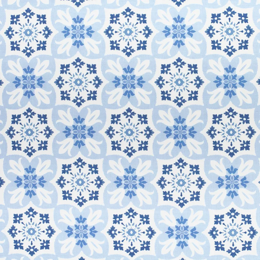 Arden Wedgewood Blue Abstract & Geometric Prints Drapery and Upholstery Fabric by the Yard