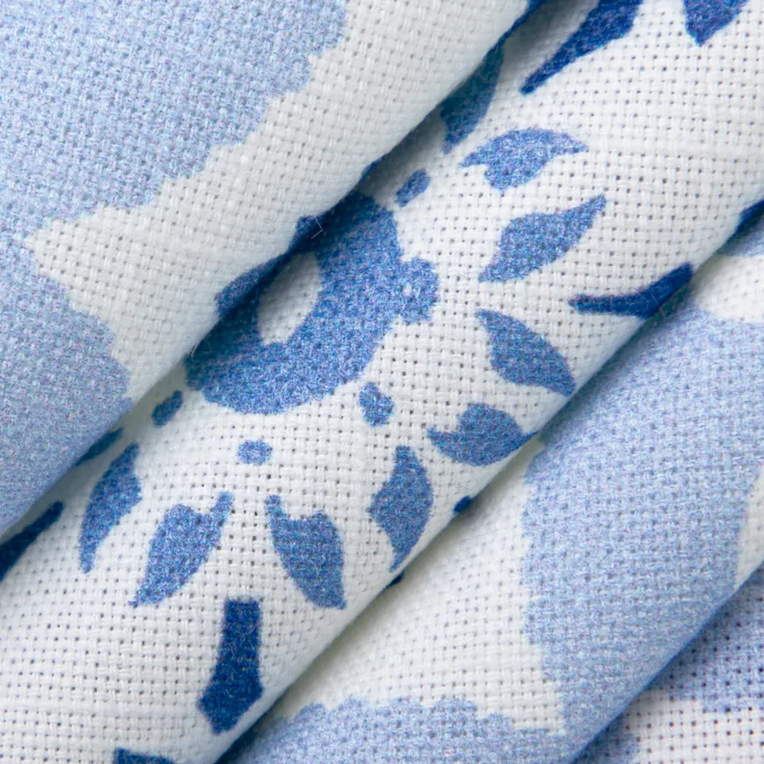 Arden Wedgewood Blue Abstract & Geometric Prints Drapery and Upholstery Fabric by the Yard — Upholstery and Drapery Fabric