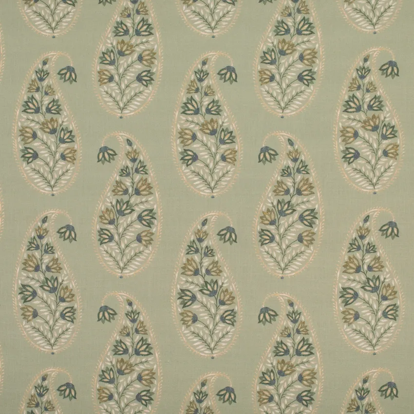 Ariana Celery Green Abstract & Geometric Prints Drapery and Upholstery Fabric by the Yard