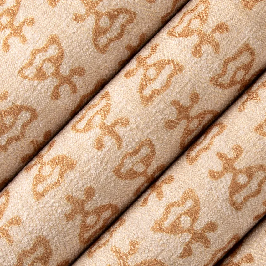 Arlo Curry Gold & Yellow Abstract & Geometric Linen & Linen Looks Drapery and Upholstery Fabric by the Yard — Upholstery and Drapery Fabric