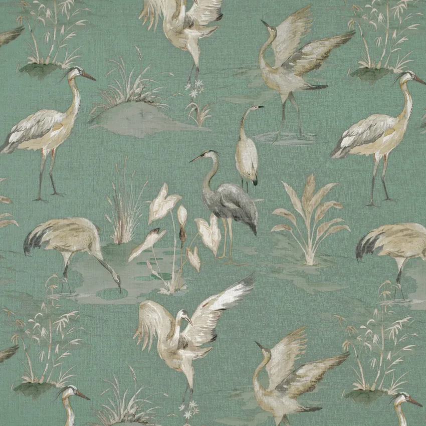 Attwater Aqua & Teal Abstract & Geometric Prints Drapery and Upholstery Fabric by the Yard