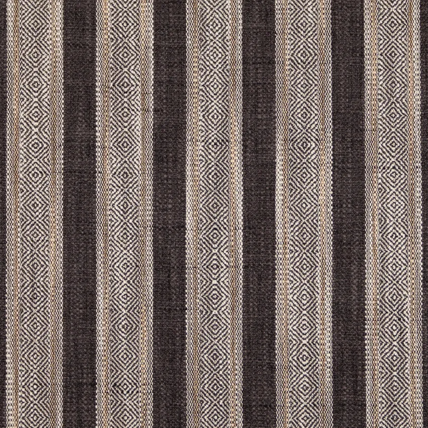 Audrey Black Stripe Woven Patterns Drapery and Upholstery Fabric by the Yard
