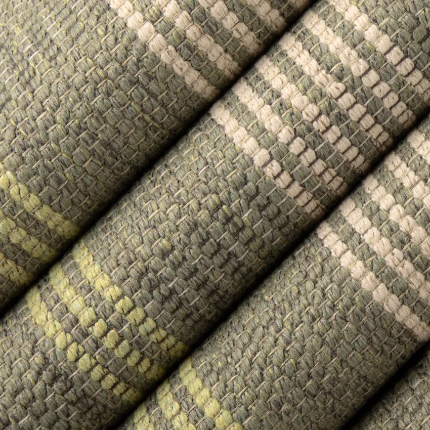August Artichoke Green Plaid Woven Patterns Upholstery Fabric by the Yard — Upholstery Fabric