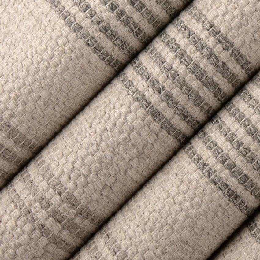 August Ash Grey & Silver Plaid Woven Patterns Upholstery Fabric by the Yard — Upholstery Fabric