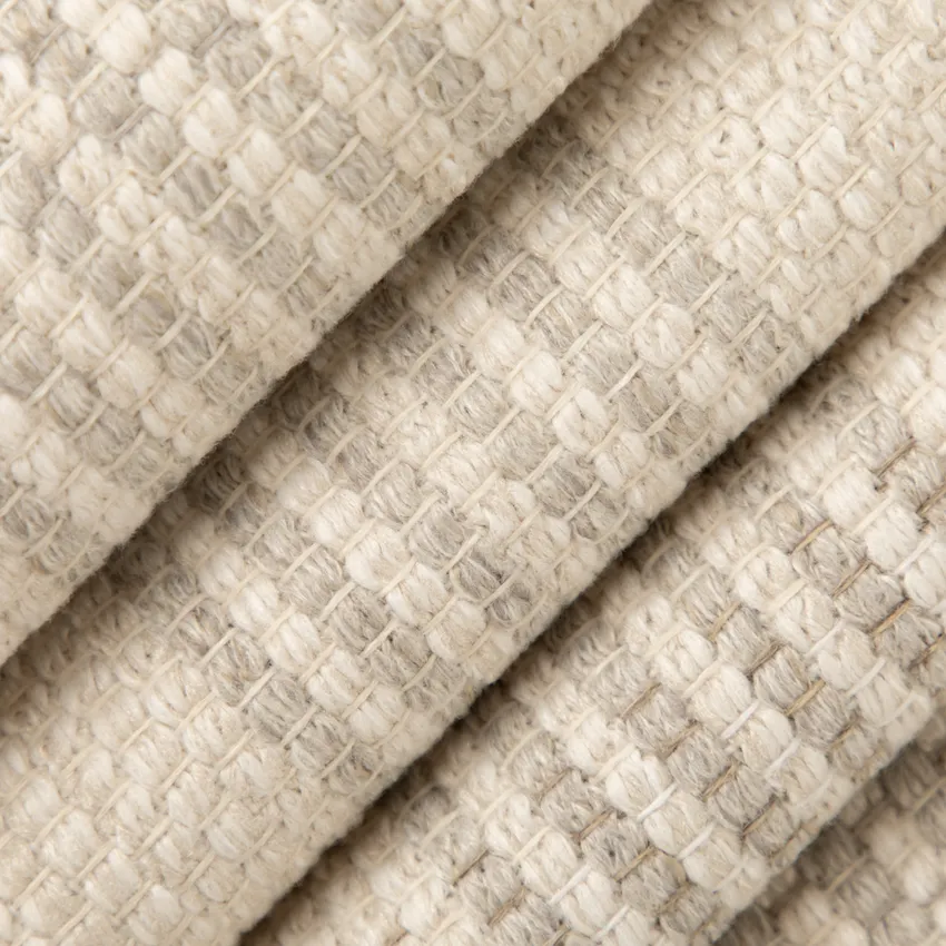 August Parchment Neutral Plaid Woven Patterns Upholstery Fabric by the Yard — Upholstery Fabric