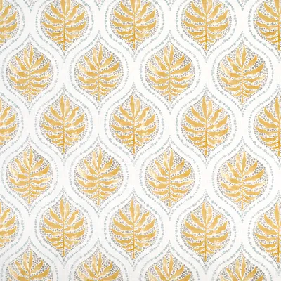 KP393 Ava Goldleaf Drapery and Upholstery Fabric by the yard