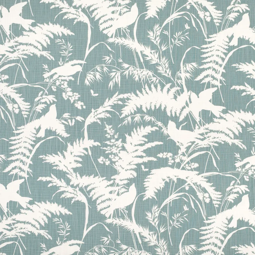 Avery Robin's Egg Blue Birds Prints Drapery and Upholstery Fabric by the Yard