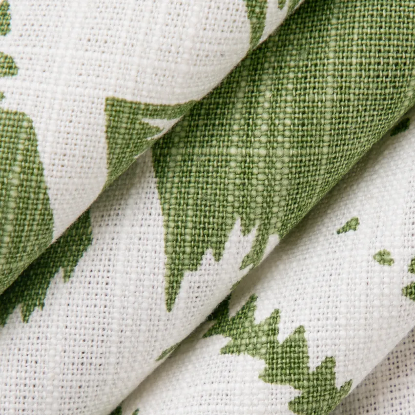 Avery Palm Green Birds Prints Drapery and Upholstery Fabric by the Yard — Upholstery and Drapery Fabric