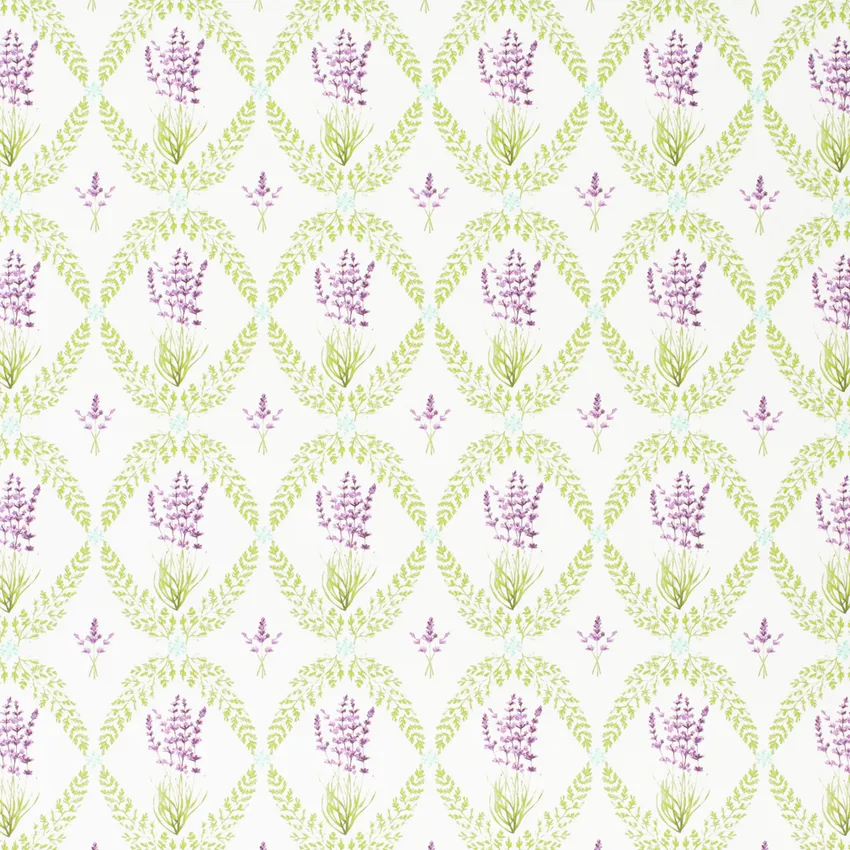 Charlotte Wisteria Purple Floral Prints Drapery and Upholstery Fabric by the Yard