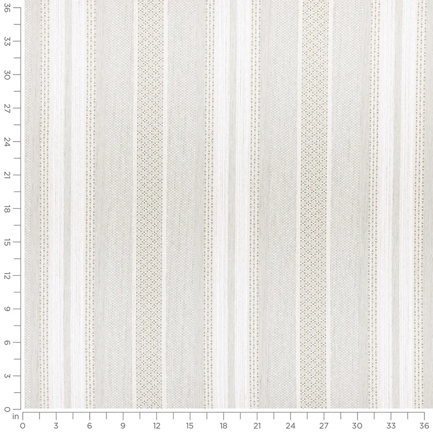 Cleo Seaglass Aqua & Teal Stripe Woven Patterns Upholstery Fabric by the Yard — Scale in inches