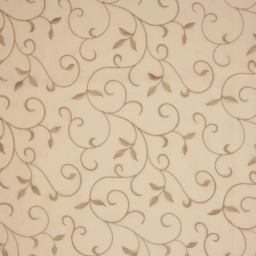 Toast Neutral Floral Upholstery Fabric by the Yard G4818 - KOVI Fabrics