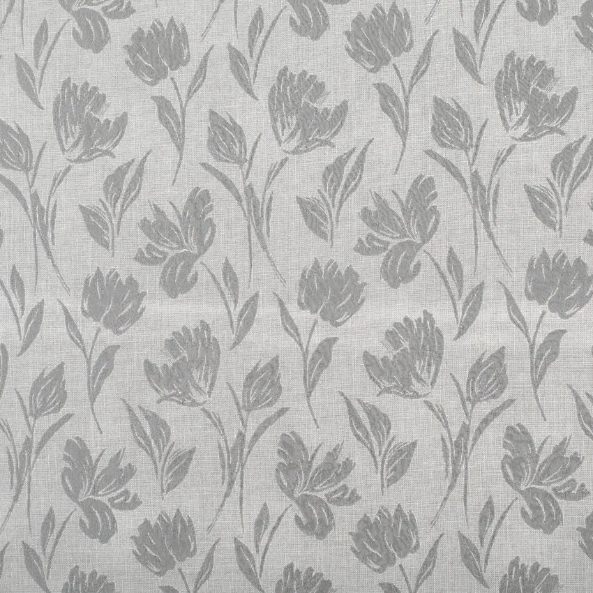 Cordelia Pewter Grey & Silver Abstract & Geometric Linen & Linen Looks Drapery and Upholstery Fabric by the Yard