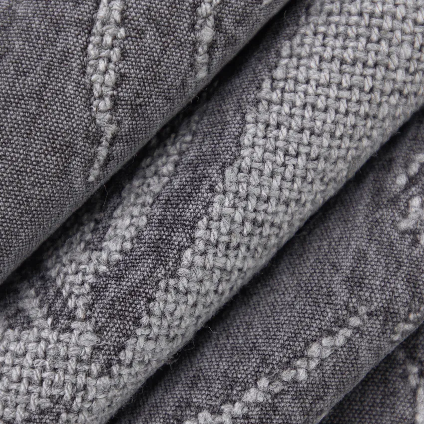 Cordelia Blueberry Blue Abstract & Geometric Linen & Linen Looks Drapery and Upholstery Fabric by the Yard — Upholstery and Drapery Fabric